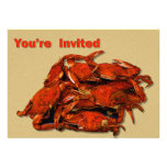Stack of Steamed Crabs You're Invited