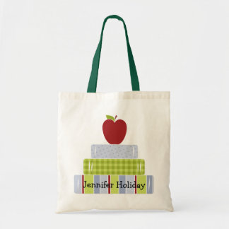 Stacked Books Teacher's Tote Bag