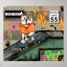 STAFFIE SMILES - Skater Boy - Poster