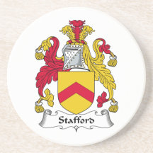 Stafford Family Crest Drink Coasters