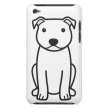 Staffordshire Bull Terrier Dog Cartoon Case-Mate iPod Touch Case
