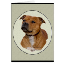 Staffordshire Bull Terrier Gifts Card