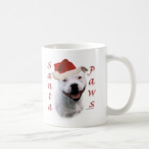 Staffordshire Bull Terrier Santa Paws Mugs