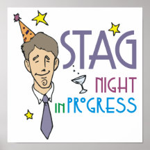 Stag Bachelor Party Poster