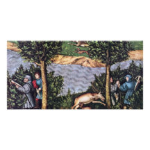 Stag Hunt Of The Elector Frederick The Wise Detail Personalized Photo Card