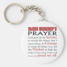 Stage Manager's Prayer Keychain