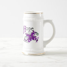 Stained Glass Butterfly Fibromyalgia Mugs