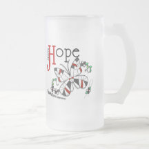 Stained Glass Butterfly Mesothelioma Coffee Mug