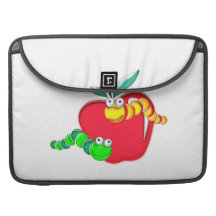 Stained Glass Caterpillars on Apple MacBook Pro Sleeves