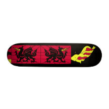 Stained Glass Celtic Dragon Skateboard
