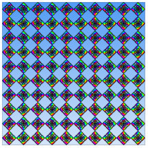 Stained Glass Effect Floral Pattern. Photo Sculpture