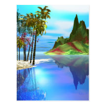 Stained Glass Post Card