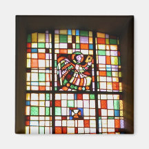 Stained glass, symbol of gospel writer 1 fridge magnet