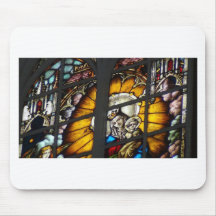 Stained Glass Virgin Mary and Jesus Mouse Pads