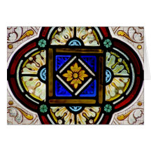 Stained Glass Window Greeting Cards