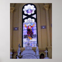 Stained Glass Window Poster