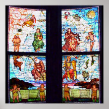 STAINED GLASS WINDOWS PRINT