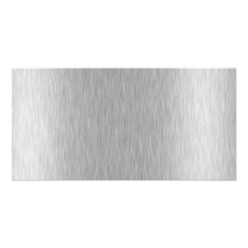 Stainless Steel Textured Customized Photo Card