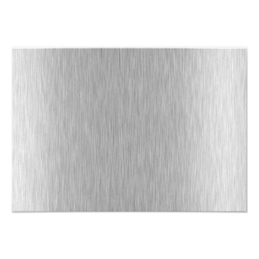 Stainless Steel Textured Invitations