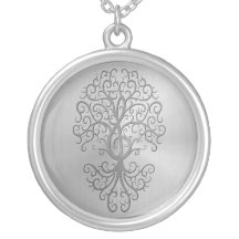 Stainless Steel Treble Clef Tree Custom Necklace