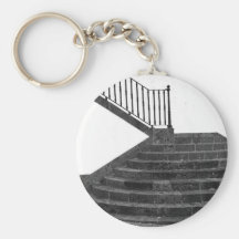 Stairway and post box keychain