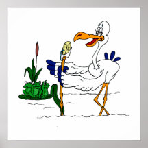 Stammy Stork Poster