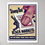 Stamp Out Black Markets With Your Ration Stamps Print