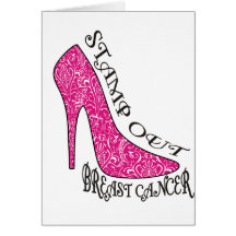 Stamp Out Breast Cancer Greeting Card