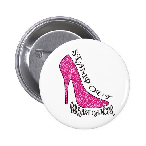 Stamp Out Breast Cancer Pinback Button