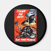 Stamp Them Out Fridge Magnets