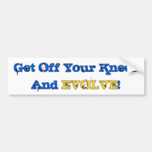 Stand And Evolve Bumper Sticker