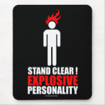 Stand clear! explosive personality mousemats