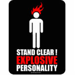 Stand clear! explosive personality photo cut out