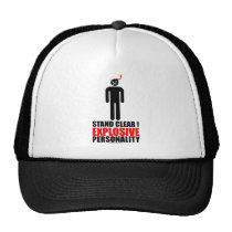 Stand clear! explosive personality hats