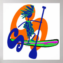 Stand Up Paddle Surf Design Posters