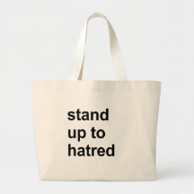 stand up to hatred canvas bag