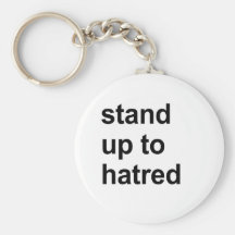 stand up to hatred key chain