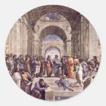 Stanza Della Signatura In The Vatican For Pope Jul Round Stickers