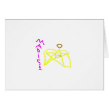 star angel2 greeting card