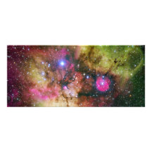 Star Cluster Nebula NGC 2467 Personalized Rack Card