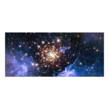 Star Cluster NGC 3603 (Hubble) Rack Card