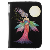 Star Gatherer Colourful Fairy Art Kindle Case