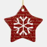 Star Ornament with Snowflake