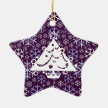 Star Ornament with Tree and Snowflake