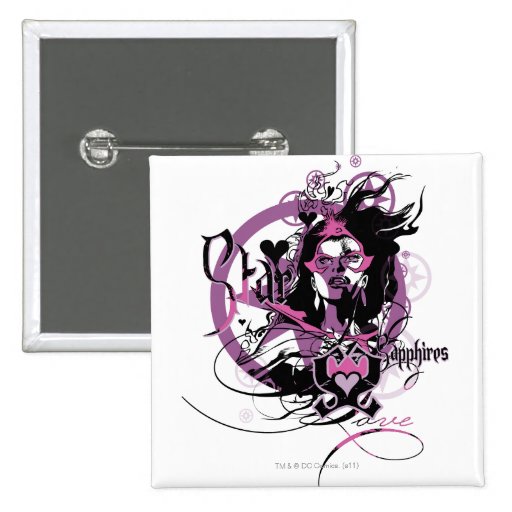 Star Sapphire Graphic 6 Pinback Buttons