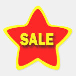 Star Shape Retail Sale Stickers