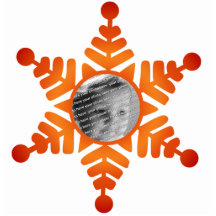 Star Snowflake Photo Christmas Ornament Photo Cutout