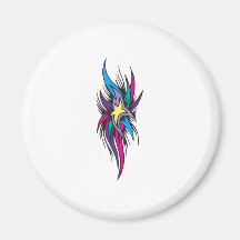 Star Tails Tattoo Design Refrigerator Magnets