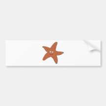 starfish bumper sticker