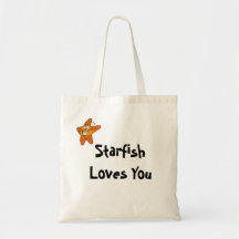 Starfish Loves You Canvas Bag